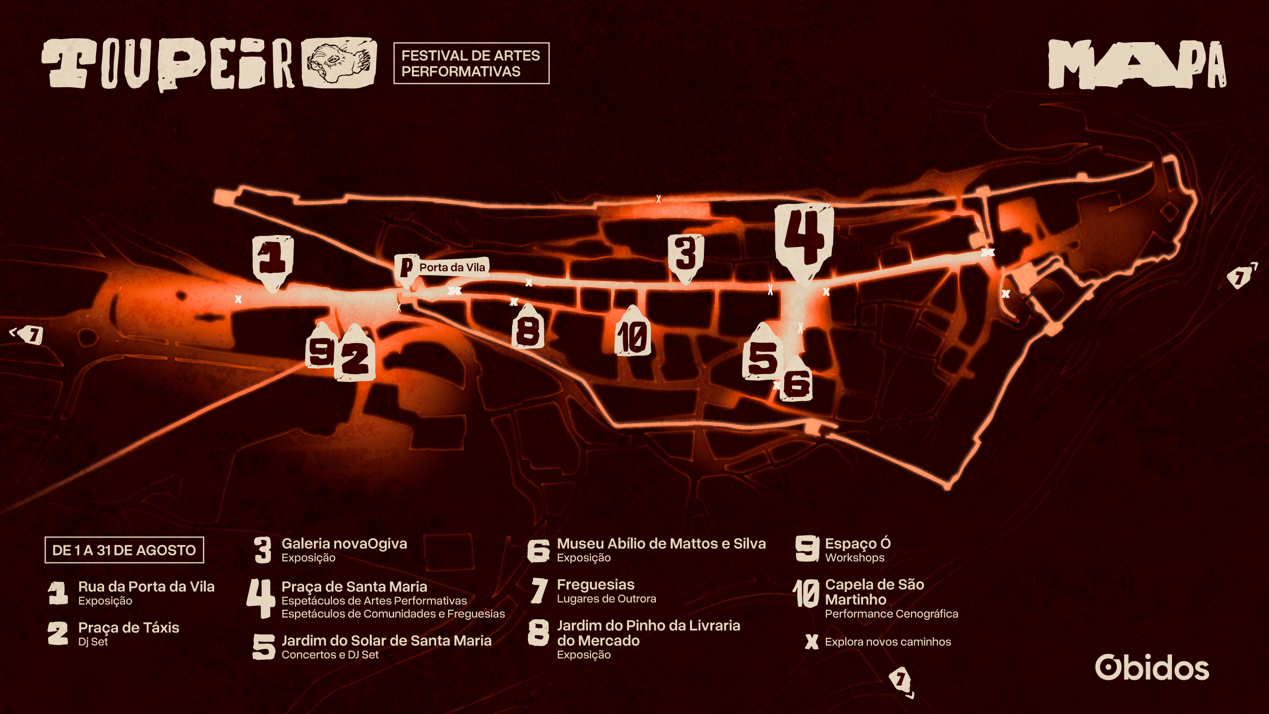 Mapa Festival Toupeiro